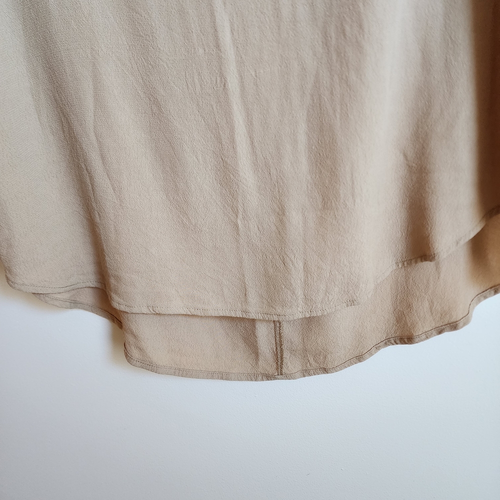 Michael Kors Tan Women's Flowy TUNIC EUC SZ 14 100% Viscose - Picture 3 of 5